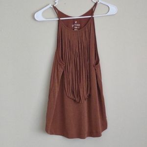 American Eagle fringed tank top Size Small